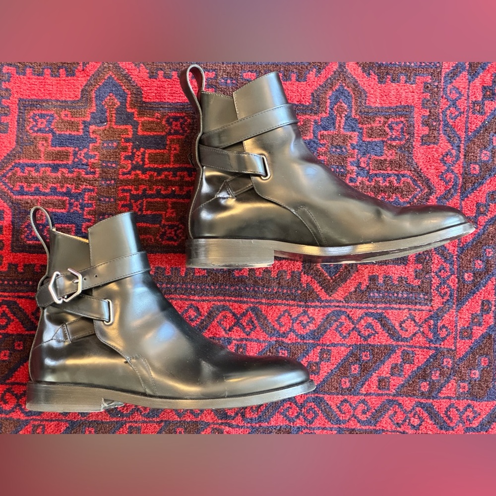 Acne Studios Black Leather Ankle Boots